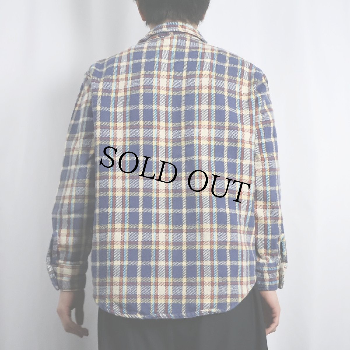 画像3: 70's MONTGOMERY WARD チェック柄ネルシャツ L (3)