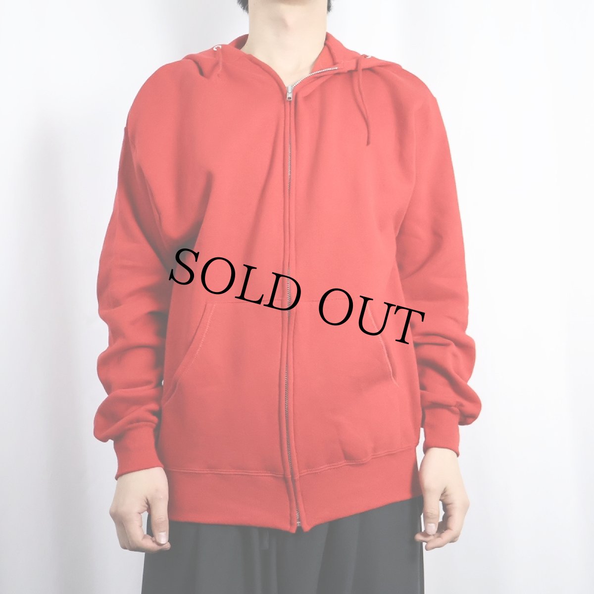 画像2: 90's JERZEES USA製 スウェットジップパーカー M (2)