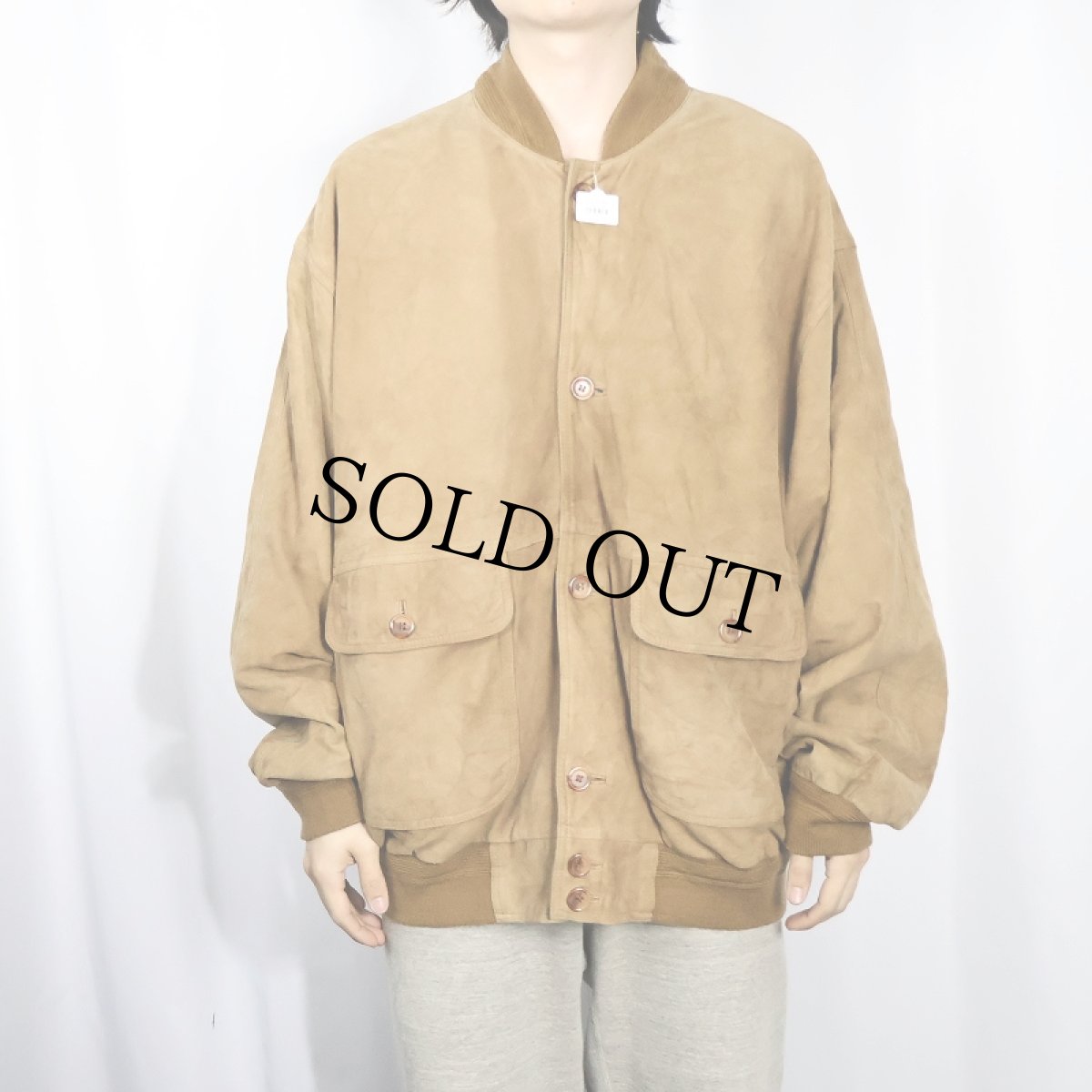 画像2: スエードレザージャケット size56 (2)