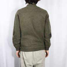 画像3: 80's GUCCI ITALY製 刺繍入り メルトンウールプルオーバー (3)