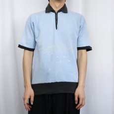 画像2: 60's Hanes BREEZE SHIELD ハーフジップ 2トーンスウェット XL (2)