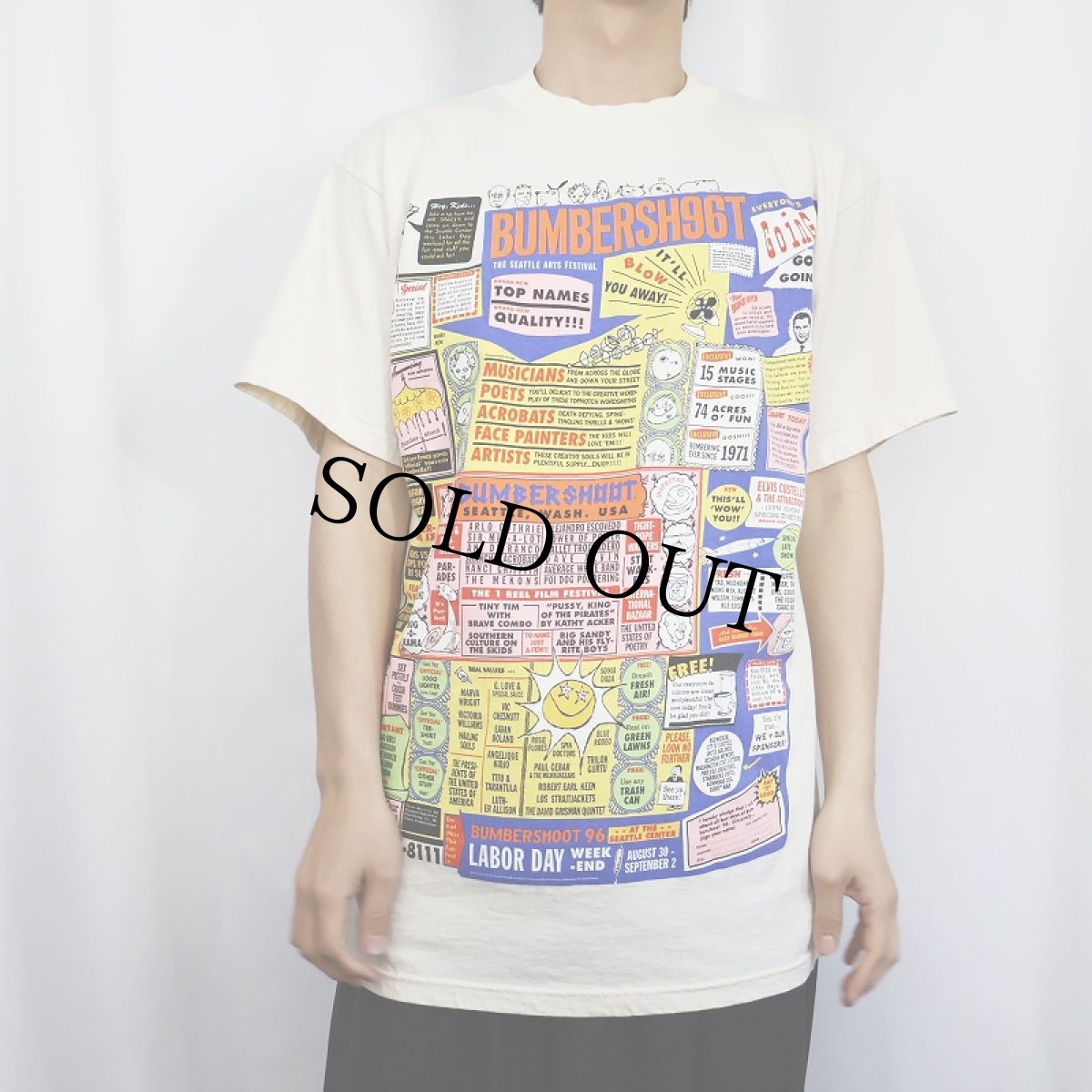 画像2: 90's BUMBERSHOOT ミュージック＆アートフェスティバルTシャツ L (2)
