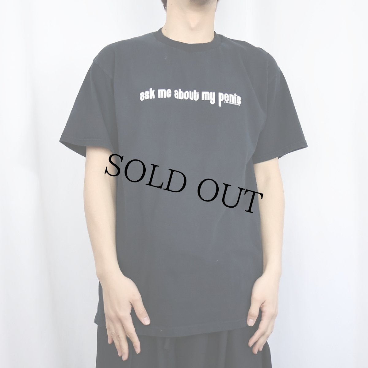 画像2: 2001 SIK WORLD "ask me about my penis" プリントTシャツ L (2)