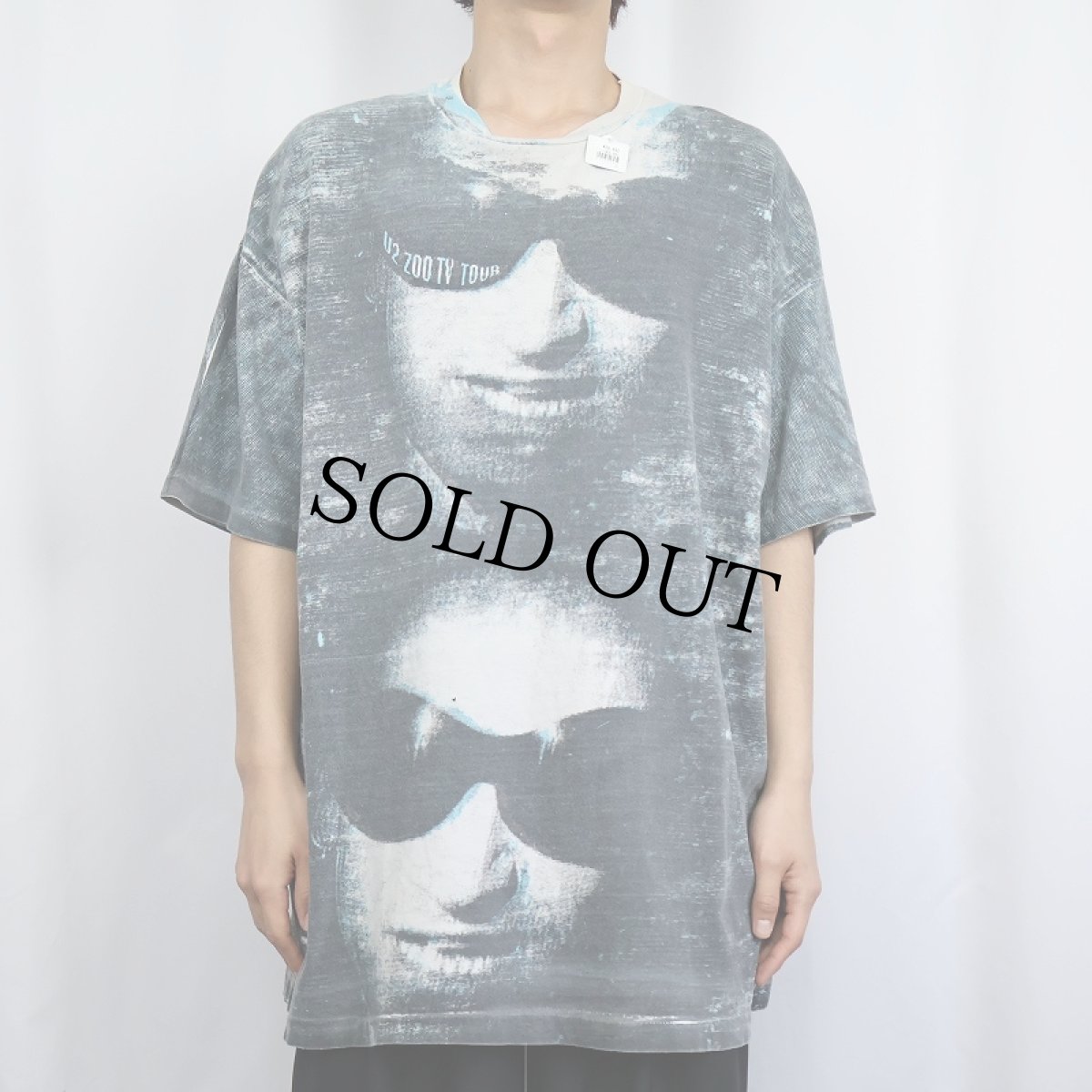 画像2: 90's U2 "ZOO TV TOUR" ロックバンド 大判プリントTシャツ XXL (2)