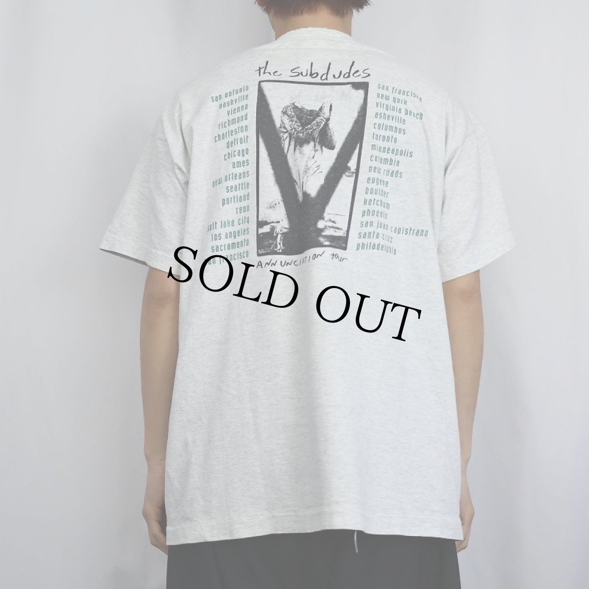 画像3: 90's The Subdudes USA製 "Annunciation" ルーツロックグループ プリントTシャツ XL (3)