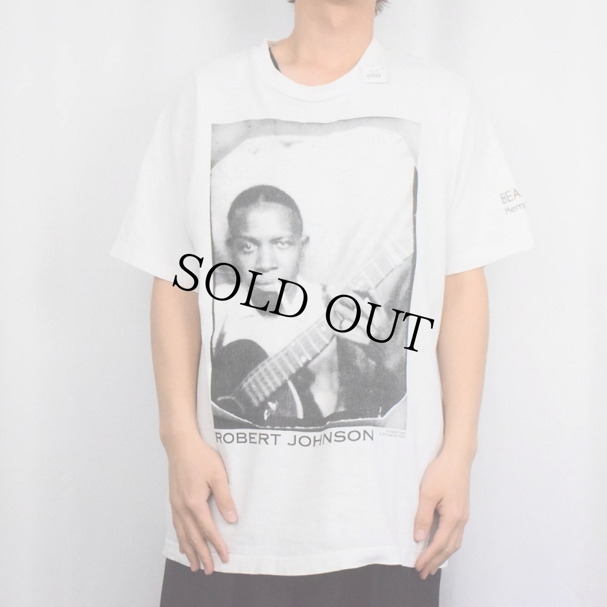 画像2: 90's Gear Inc. Robert Johnson ミュージシャンプリントTシャツ (2)