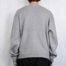 画像3: 60's Inzbruk パネル切り替え ヴァージンアクリル ニットカーディガン L (3)