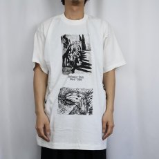画像2: 90's SALVADOR DALI USA製 マルチプリント アートTシャツ DEADSTOCK XL (2)
