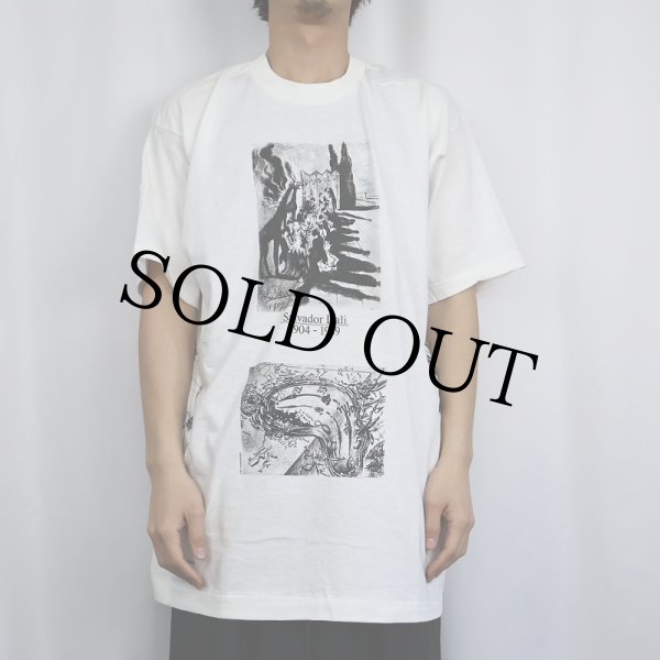 90年代 90s サルバドールダリ アートプリントTシャツ アメリカ製