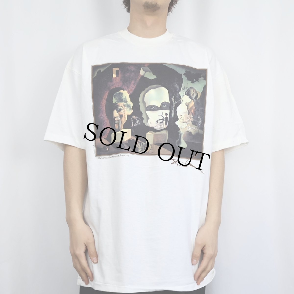 画像2: 90's SALVADOR DALI USA製 "Old age, adolescence, infancy" アートプリントTシャツ DEADSTOCK XL (2)