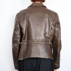 画像3: 50's Genuine American Dポケ ホースハイド ダブルライダースジャケット (3)