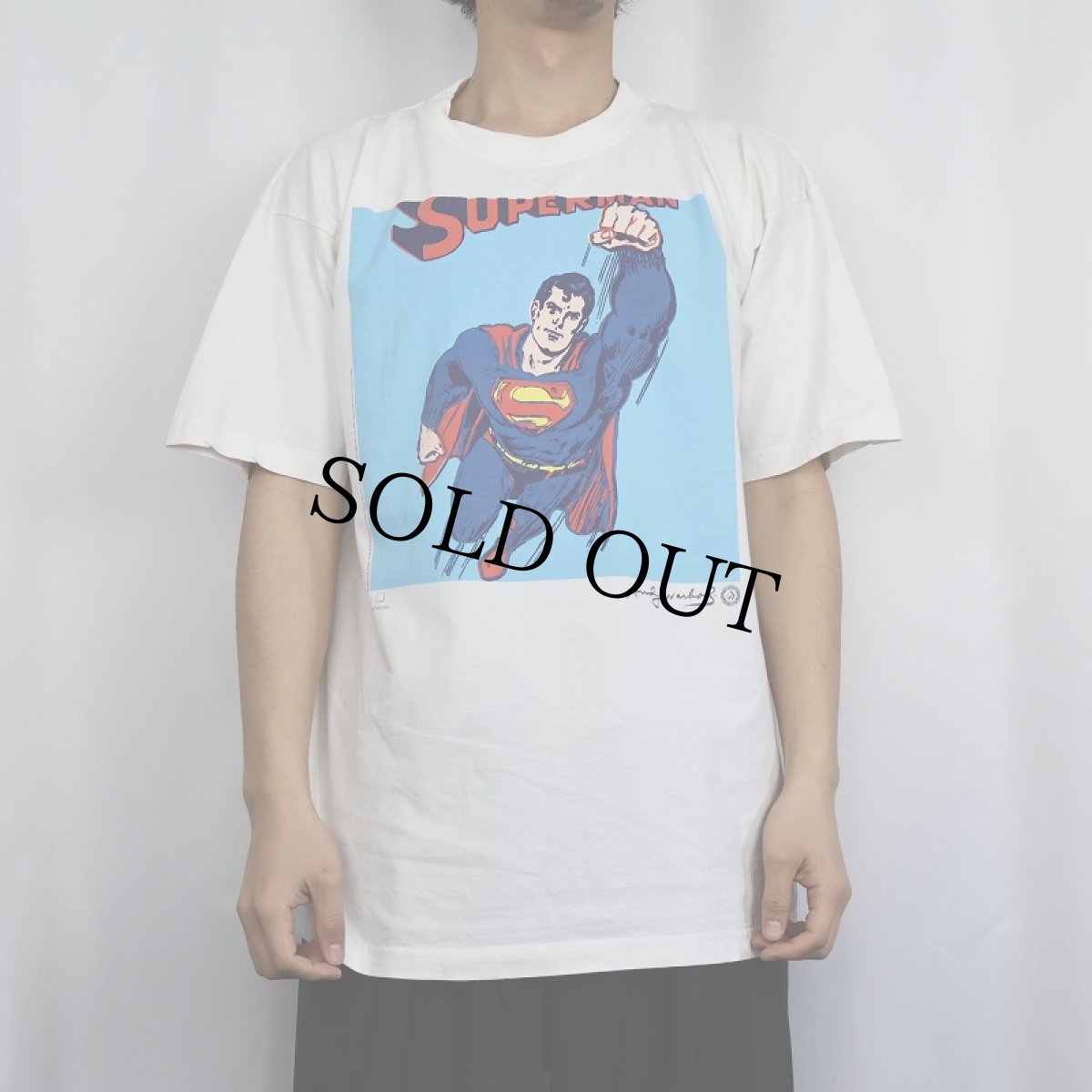 画像2: 90's Andy Warhol "SUPERMAN" アートプリントTシャツ XL (2)