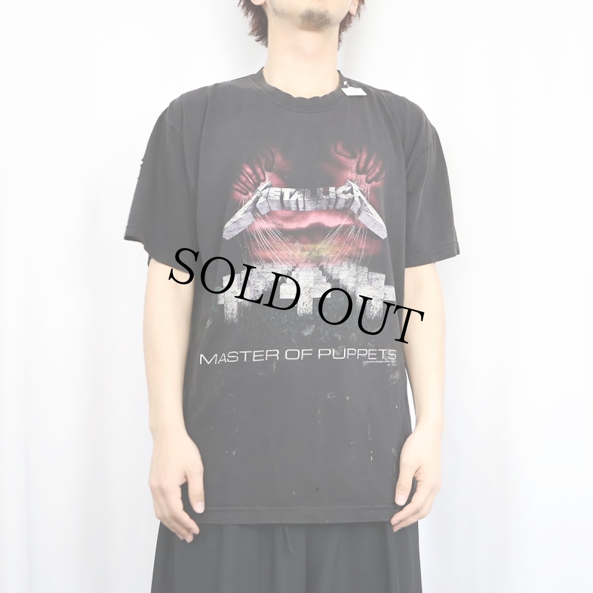 画像2: 90's METALLICA "MASTER OF PUPPETS" ヘヴィメタルバンドプリントTシャツ L (2)