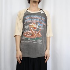 画像3: 80's "THE ROUND UP" パキ綿 ミュージックフェスティバル ラグランTシャツ (3)