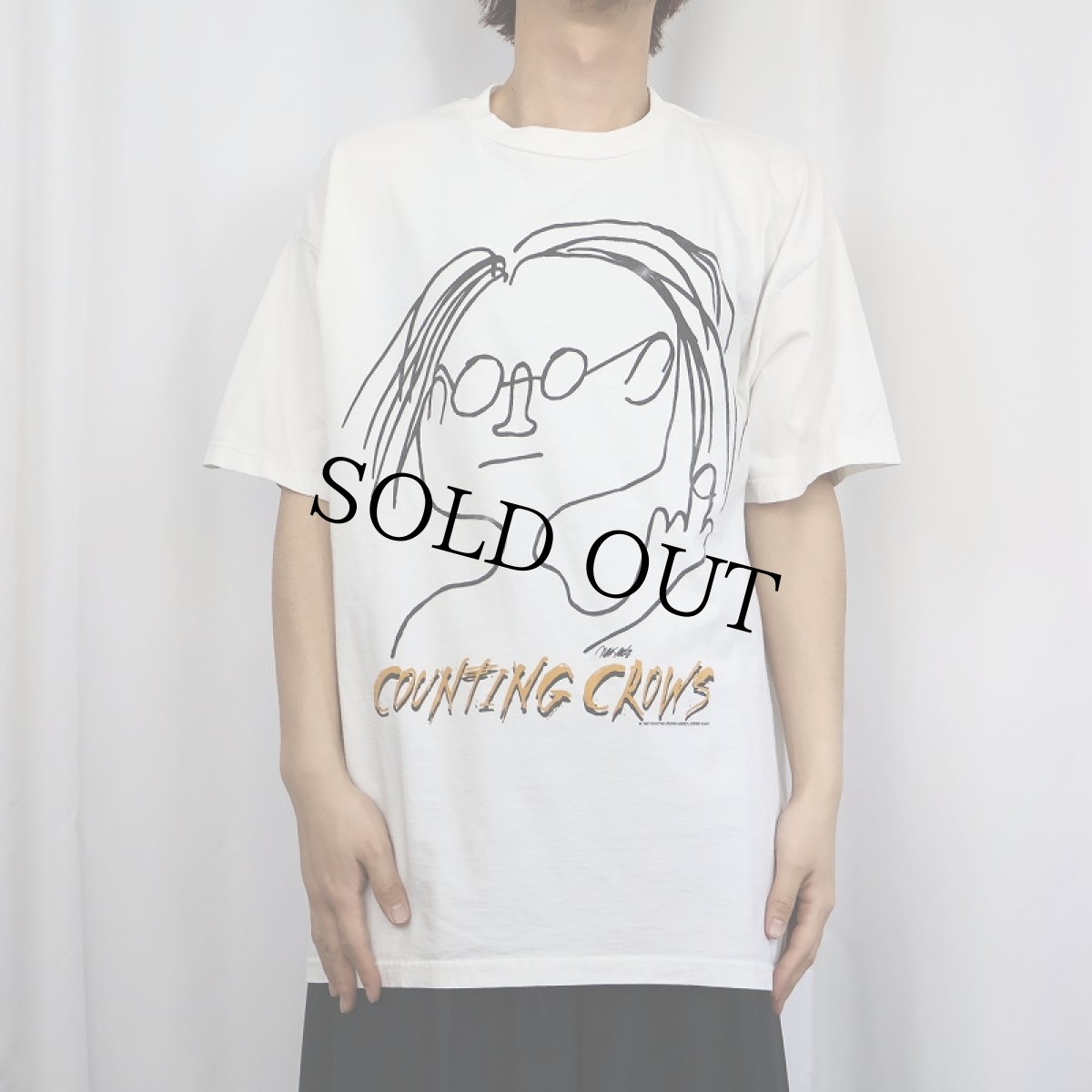 画像3: Counting Crows ロックバンドプリントTシャツ (3)