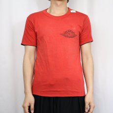 画像3: 80's NIKE 紺タグ "AIR JORDAN” ウィングロゴプリント ダブルフェイスTシャツ   (3)