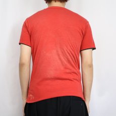 画像4: 80's NIKE 紺タグ "AIR JORDAN” ウィングロゴプリント ダブルフェイスTシャツ   (4)