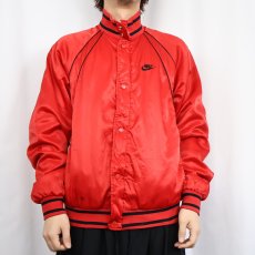 画像3: 80's NIKE 紺タグ "AIR JORDAN” ウィングロゴ 中綿入り ナイロンジャケット L (3)