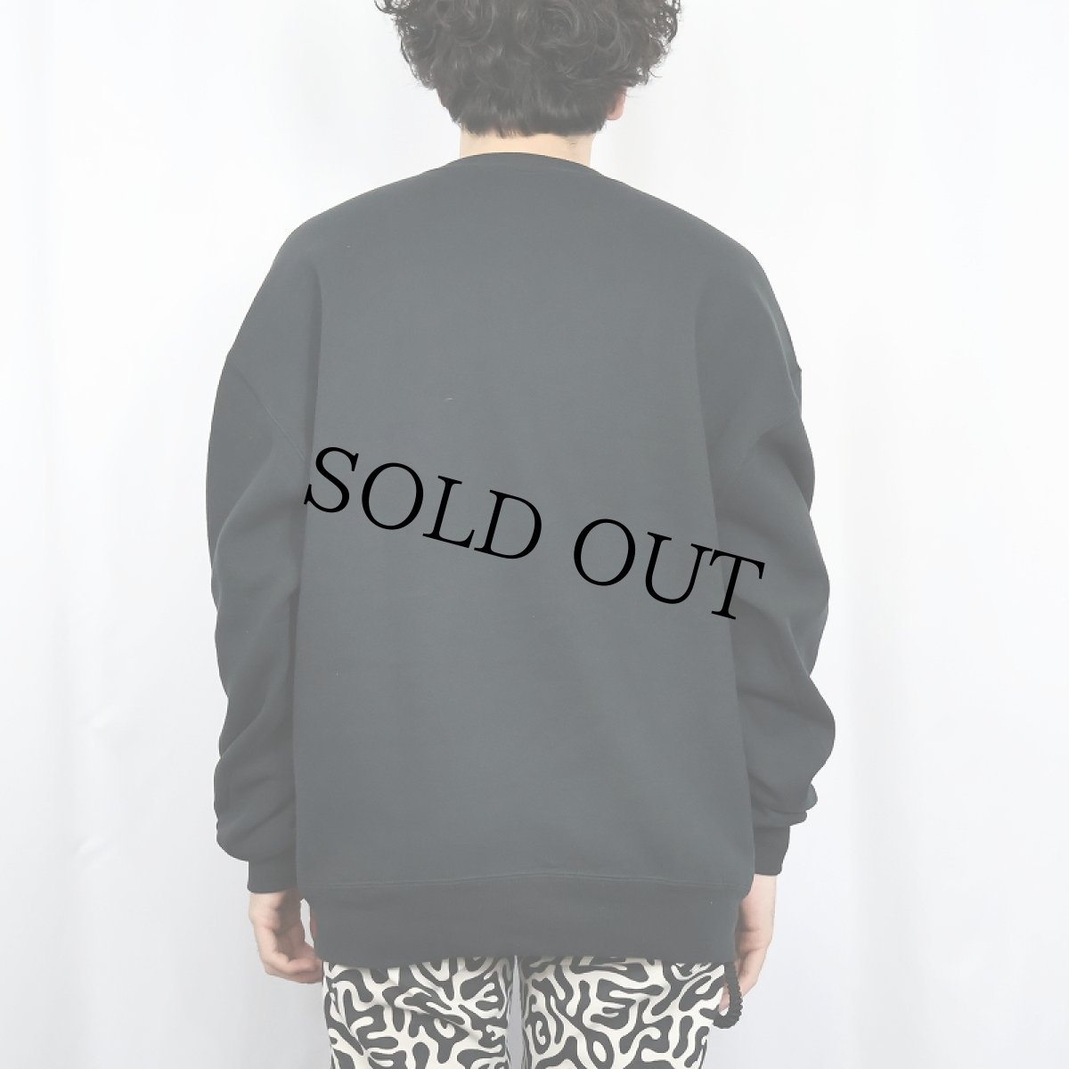 画像3: 90's RUSSELL ATHLETIC USA製 "ENFORCERS SOFTBALL" 前V プリントスウェット BLACK XL (3)