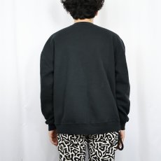 画像3: 90's RUSSELL ATHLETIC USA製 前V 無地スウェット BLACK XL (3)