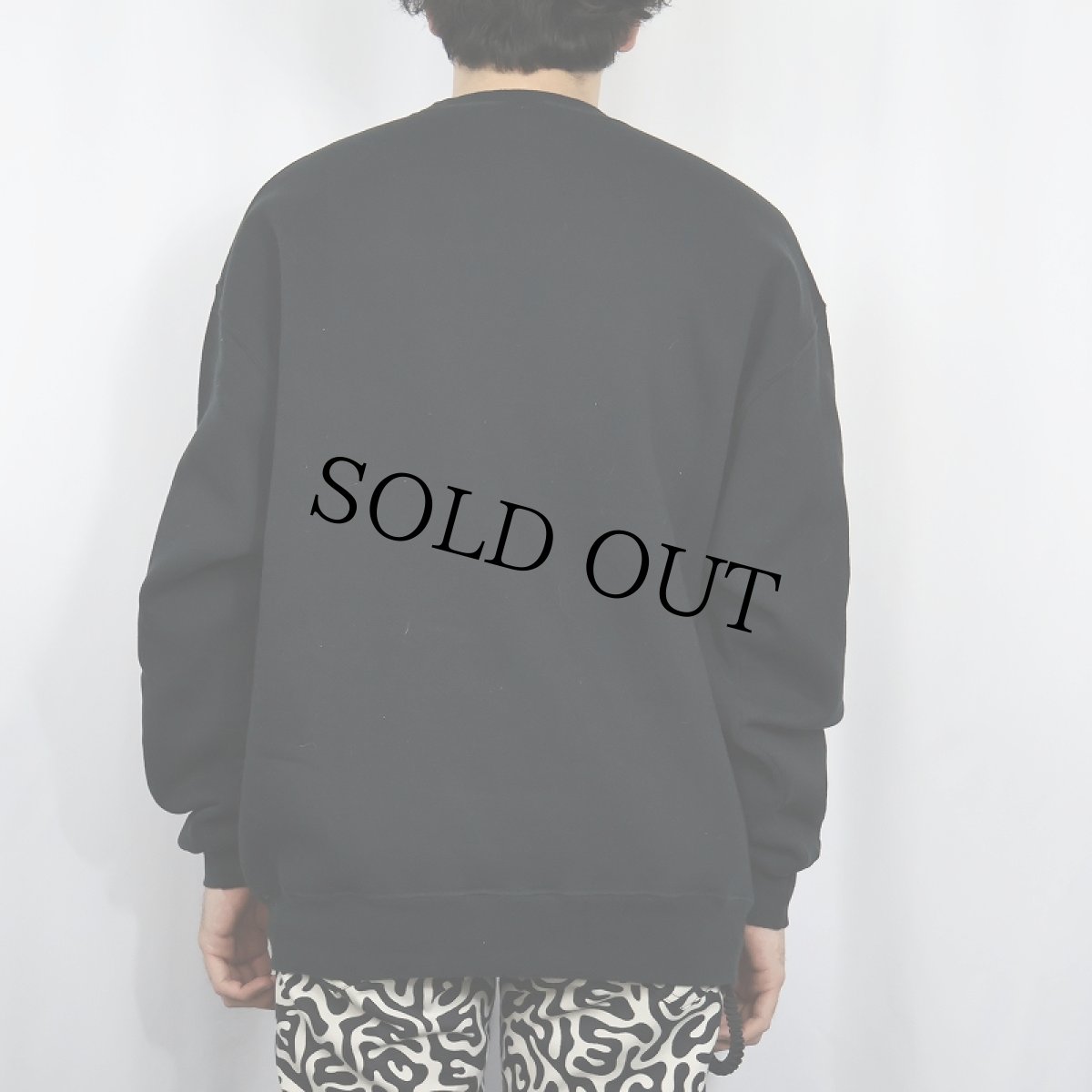 画像3: 90's〜 RUSSELL ATHLETIC 前V 無地スウェット BLACK XL (3)