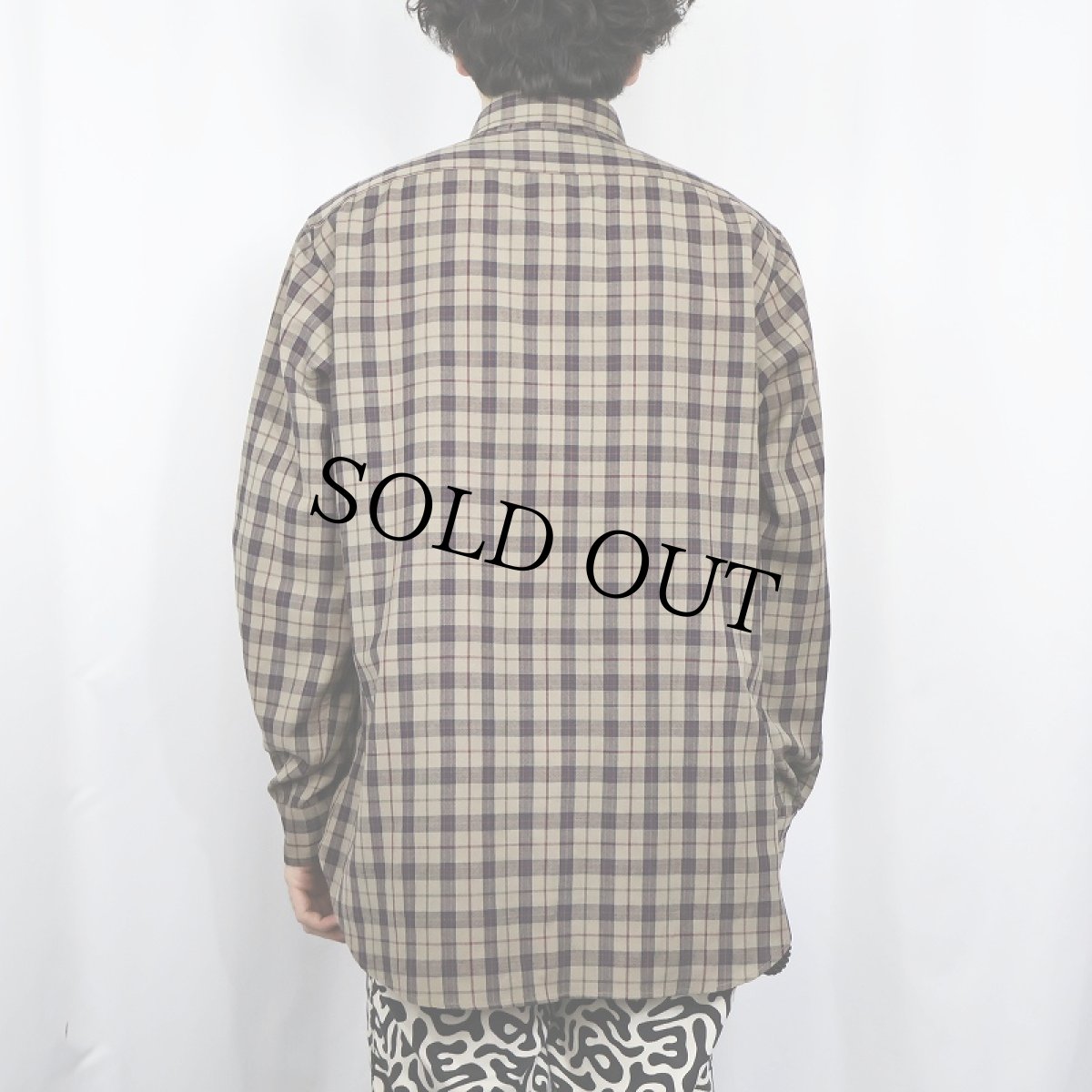 画像3: 80's PENDLETON USA製 チェック柄 ウールボタンダウンシャツ L (3)