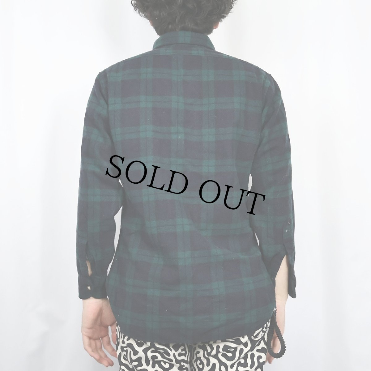 画像3: 70's PENDLETON USA製 チェック柄 ウールボタンダウンシャツ M (3)