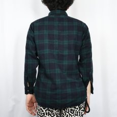 画像3: 70's PENDLETON USA製 チェック柄 ウールボタンダウンシャツ M (3)