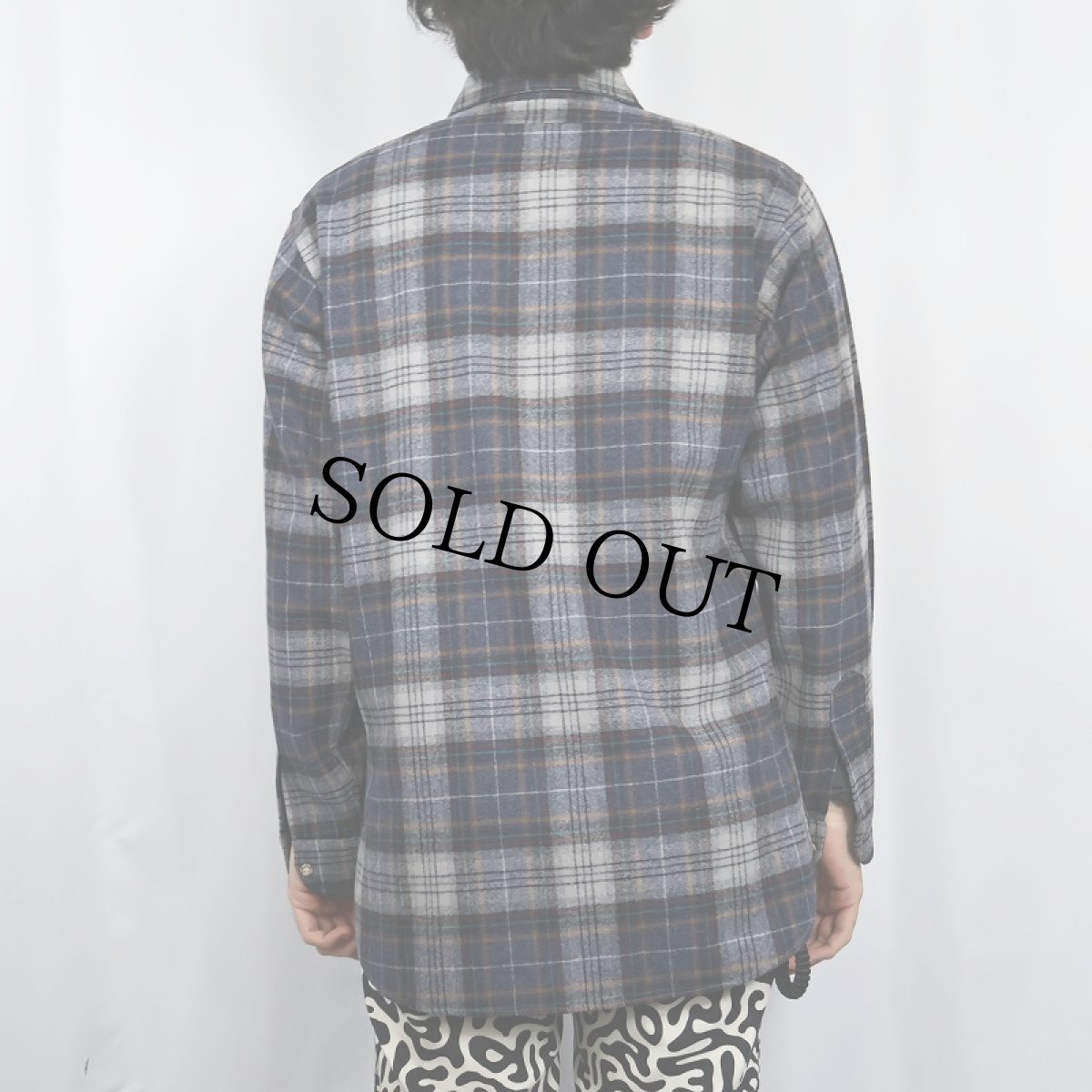 画像3: 70's PENDLETON USA製 チェック柄 ウールシャツ M (3)