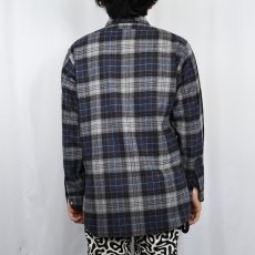 画像3: 70's PENDLETON USA製 チェック柄 ウールシャツ M (3)