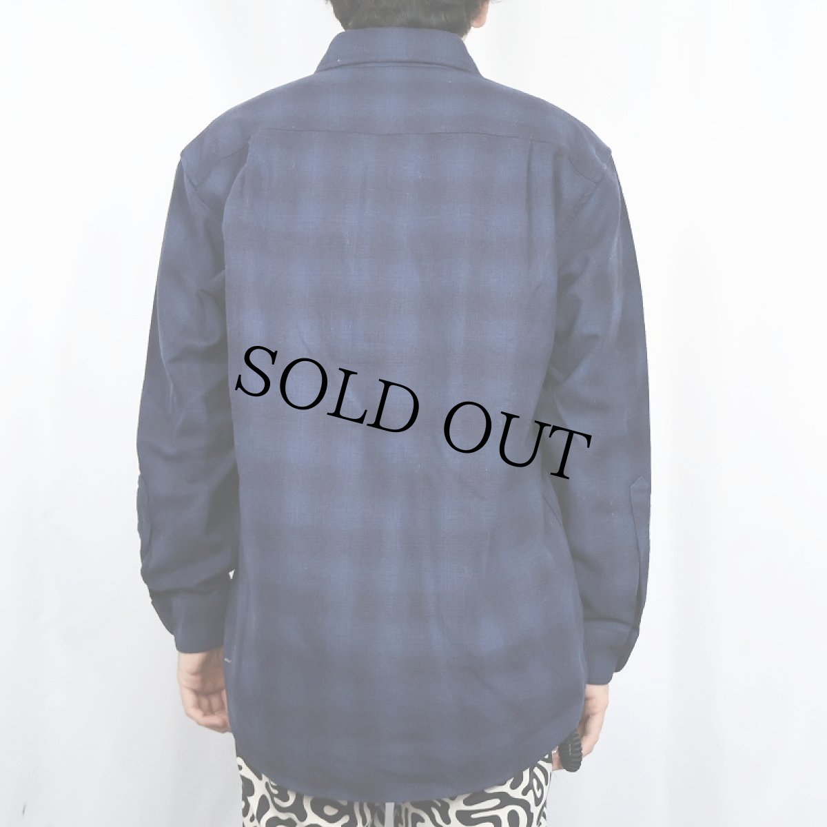 画像3: 90's PENDLETON チェック柄 ウールシャツ M (3)