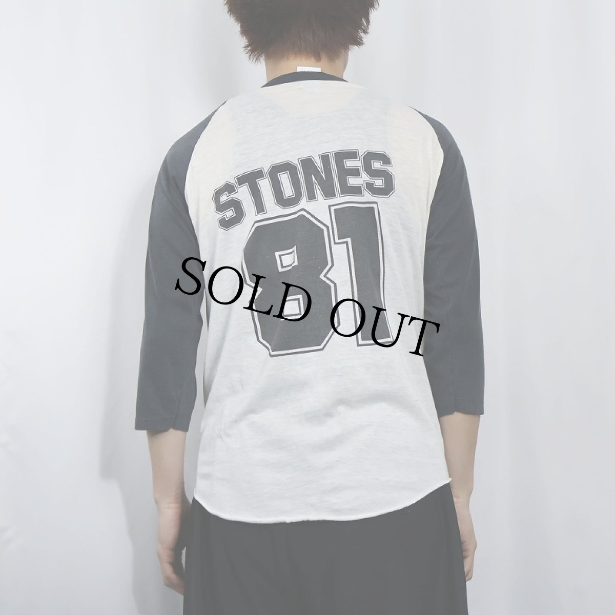 画像4: 1981 The Rolling Stones ロックバンドラグランTシャツ L (4)