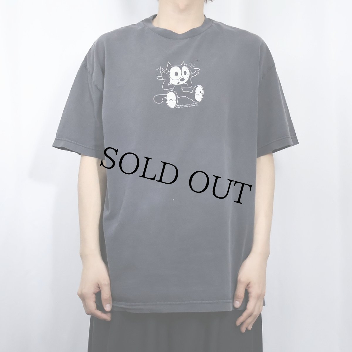 画像2: 2000's FELIX キャラクタープリントTシャツ BLACK XL (2)