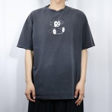 画像2: 2000's FELIX キャラクタープリントTシャツ BLACK XL (2)