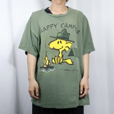 画像2: 90's PEANUTS USA製 "WOODSTOCK" キャラクタープリントTシャツ XL (2)