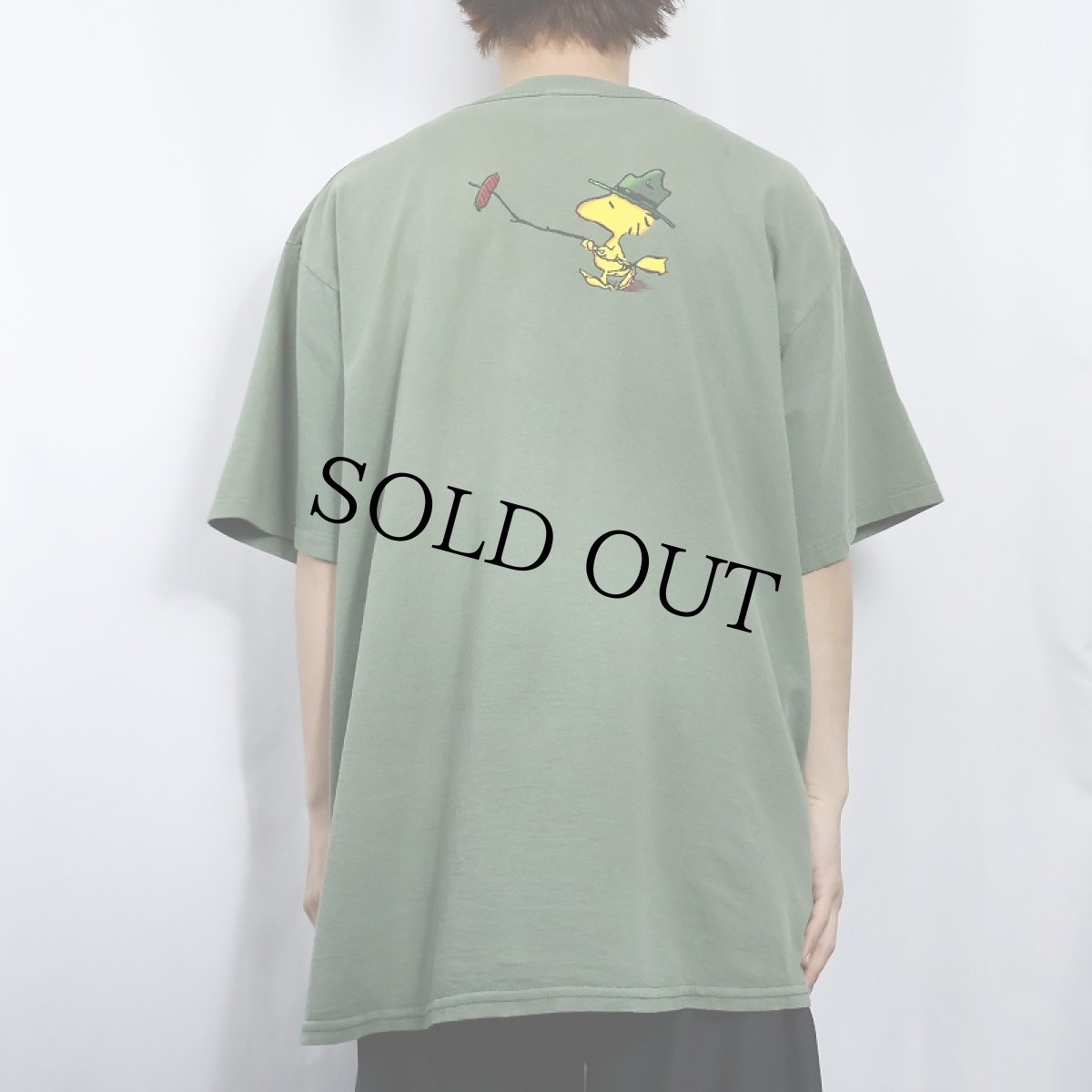 画像3: 90's PEANUTS USA製 "WOODSTOCK" キャラクタープリントTシャツ XL (3)
