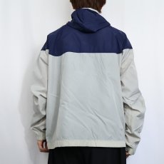 画像3: 90's NIKE 銀タグ 切り替えデザイン ナイロンジップパーカー XL (3)