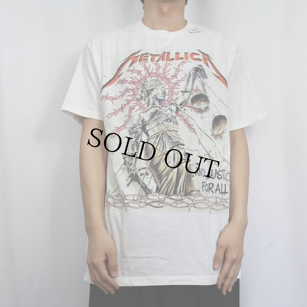 画像2: METALLICA "...AND JUSTICE FORALL" ヘヴィメタルバンドアルバムTシャツ (2)