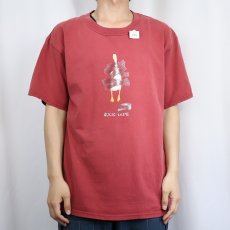 画像2: 2000's Will Bullas "duck tape" アヒル アートプリントTシャツ L (2)