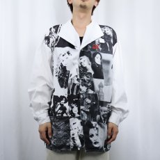 画像2: 80〜90's WELLA フォトプリント コットンシャツ (2)