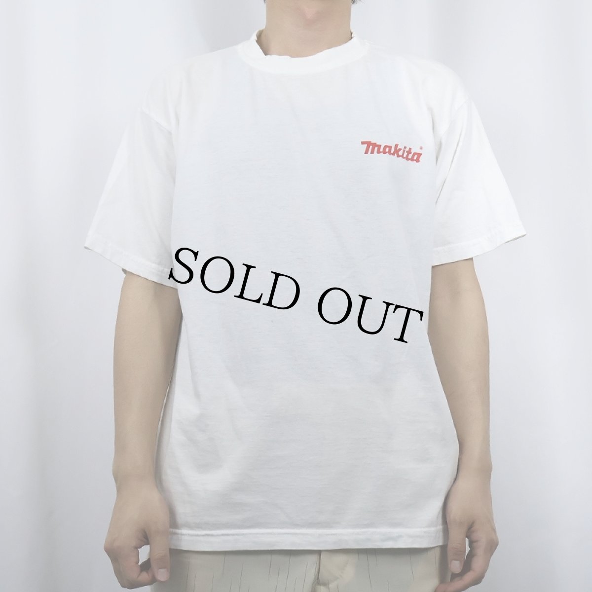 画像2: makita 電動工具メーカー ロゴプリントTシャツ XL (2)