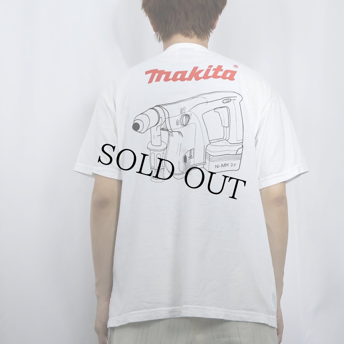 画像3: makita 電動工具メーカー ロゴプリントTシャツ XL (3)