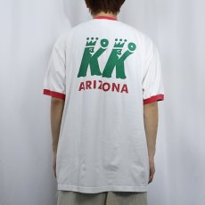 画像3: Krispy Kreme Doughnuts ドーナツショップ プリント リンガーTシャツ XL (3)