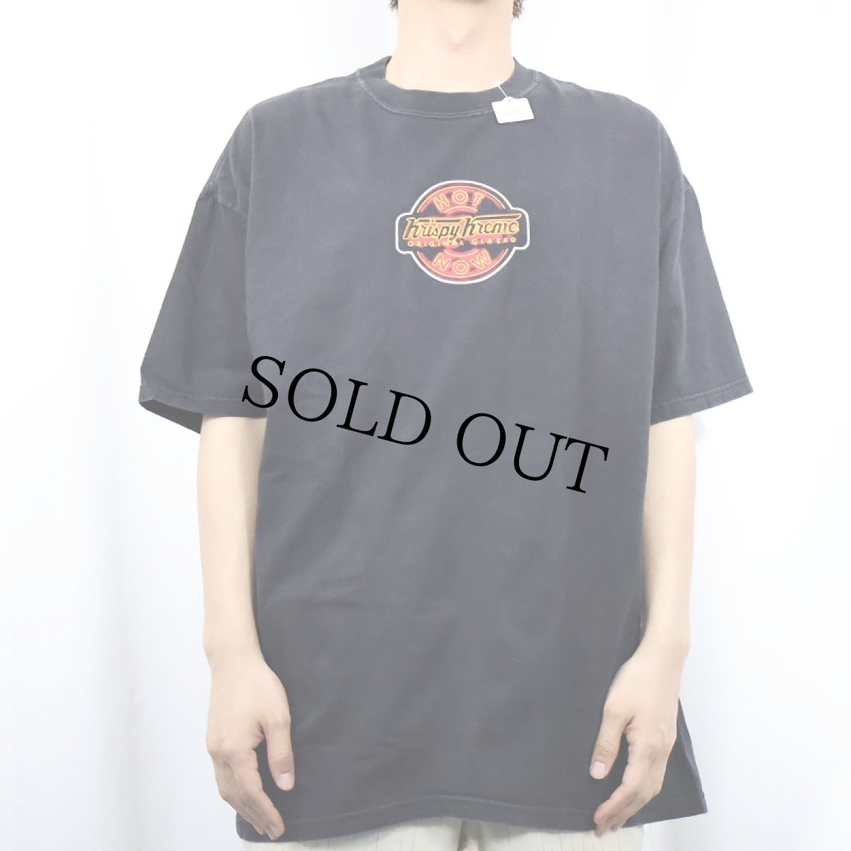 画像2: Krispy Kreme Doughnuts ドーナツショップ プリントTシャツ BLACK XL (2)
