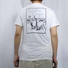 画像4: Krispy Kreme Doughnuts ドーナツショップ イラストプリントTシャツ S (4)