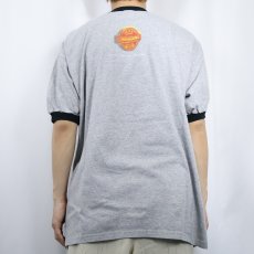 画像3: Krispy Kreme Doughnuts ドーナツショップ プリント リンガーTシャツ XL (3)