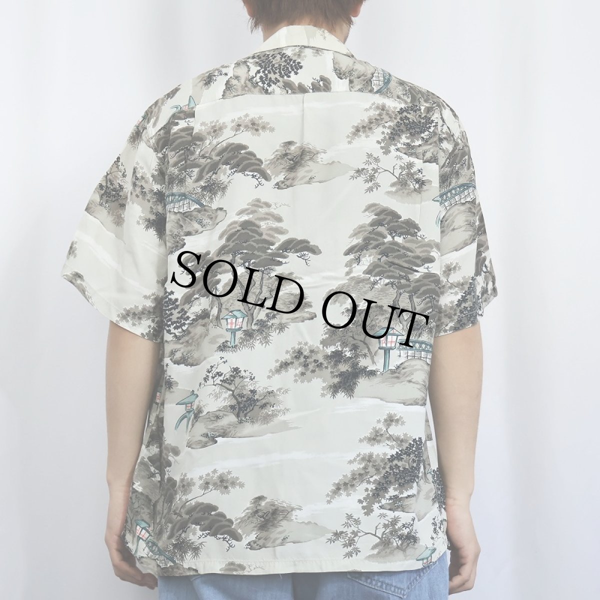 画像3: 50's Alii Lole "チリメン" オールオーバーパターン レーヨンアロハシャツ L (3)