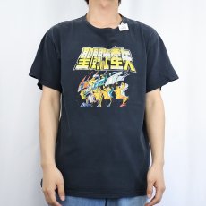 画像2: 聖闘士星矢 マンガプリントTシャツ BLACK (2)