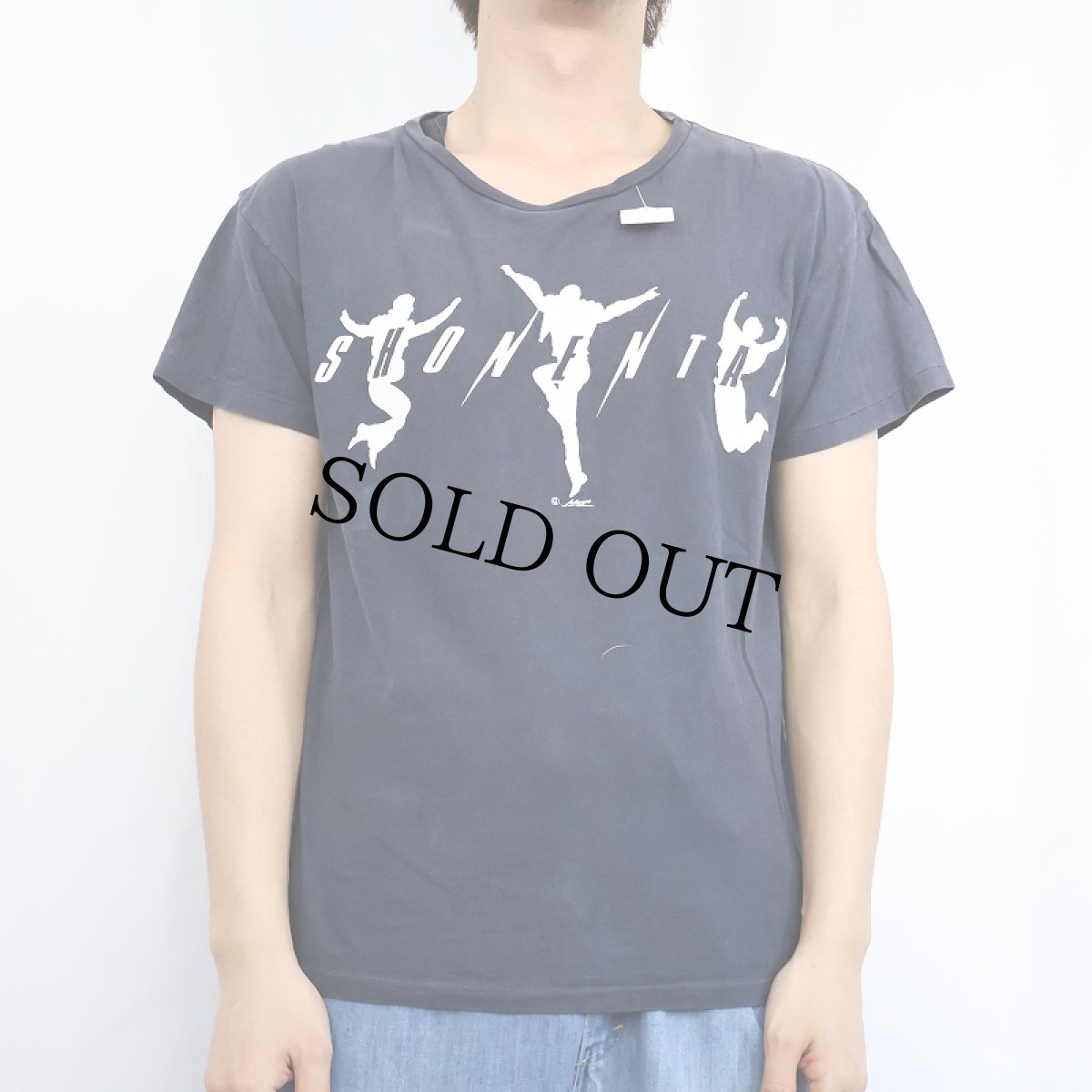 画像2: 少年隊 JAPAN製 アイドルグループ プリントTシャツ NAVY (2)