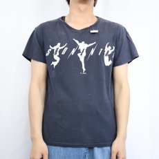 画像2: 少年隊 JAPAN製 アイドルグループ プリントTシャツ NAVY (2)